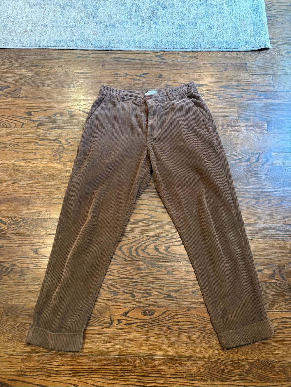 Edmond Studios Jorge Pant Men's Brown Corduroy Pants - Classic Fit